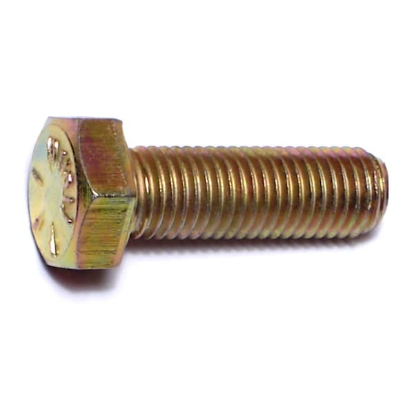 Midwest Fastener Grade 8, 5/16"-24 Hex Head Cap Screw, Zinc Yellow Steel, 1 in L, 50 PK 00842 - main